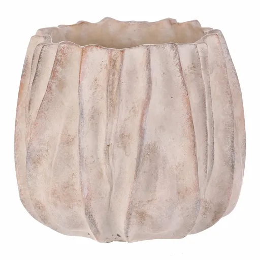 Husă din beton pentru ghiveci M1, gri, 22 x 18 cm, bej, 22 cm