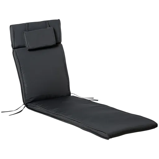 Outsunny Saltea pentru Șezlong, Design Modern, Confortabilă și Ușor de Întreținut, 198x53x5cm, Gri | Aosom Romania