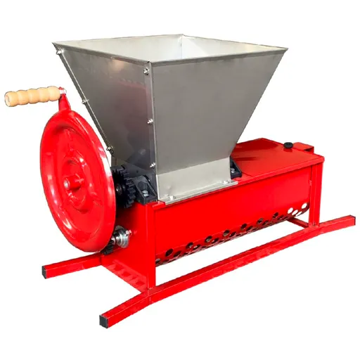 Zdrobitor struguri cu desciorchinator, manula (2in 1), Cuva INOX 30 L, 500-600 Kg/h, ZSM-30SD