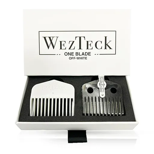 Lama fixa  - WEZTECK - pentru masina de tuns - cu gratar reglabil inclus  - Alb