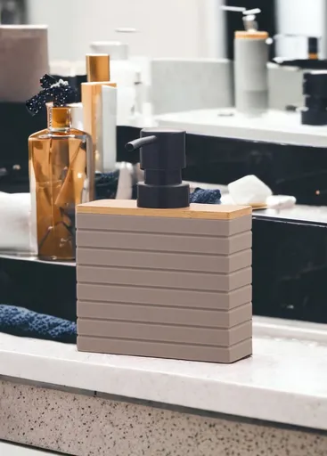 Dozator sapun lichid, L'essentiel Maison, SBN0045, 4x10x15 cm, Maro