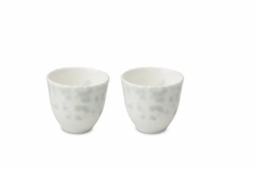 Cana albastra fara maner 20 cl, 2 bucati colectia Slåpeblom - Wik & Walsøe