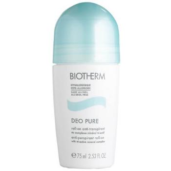 Biotherm Antiperspirant cu bilă fără alcool Deo Pure (Antiperspirant Roll-on with Tri-active Mineral Complex) 75 ml