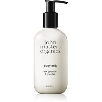 John Masters Organics Geranium & Grapefruit Body Milk lapte de corp calmant 236 ml