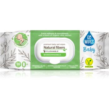 GoWipes Baby Natural Fibers servetele delicate pentru copii pentru piele sensibila 0+ 50 buc