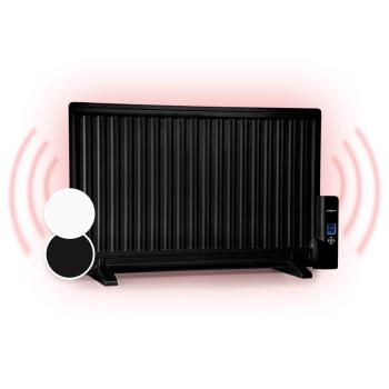 OneConcept Wallander, radiator pe ulei, 800 W, termostat, încălzitor de ulei, ultra-plat, negru