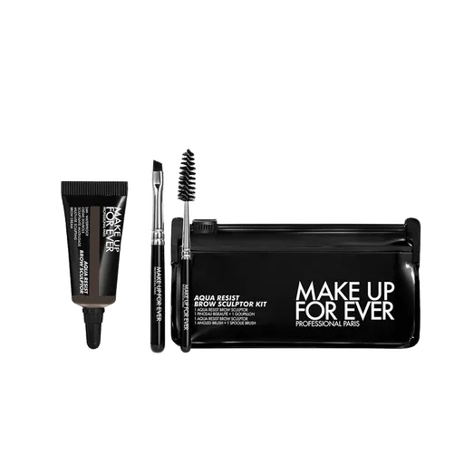 Make Up For Ever Cremă pentru sprâncene Aqua Resist Brow Sculptor Kit 50 Dark Brown