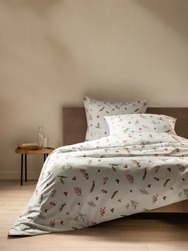 Lenjerie de pat King Size, Natale, Homla, 3 piese, 200x220 cm, poliester, multicolor