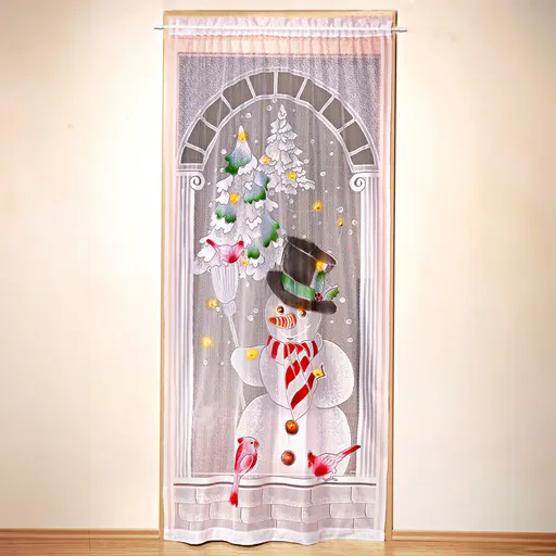 Perdea cu LED "Om de zăpadă”