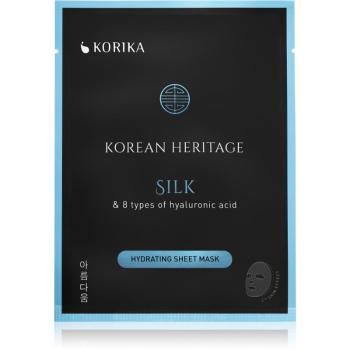 KORIKA Korean Heritage Silk & 8 Types of Hyaluronic Acid Hydrating Sheet Mask mască textilă hidratantă 25 g