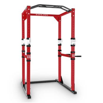 Capital Sports Tremendour Putere alb Rack Homegym oțel roșu