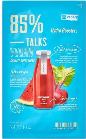 Missha Mască vegană Talks Vegan Squeeze Hydro Booster (Sheet Mask) 27 g
