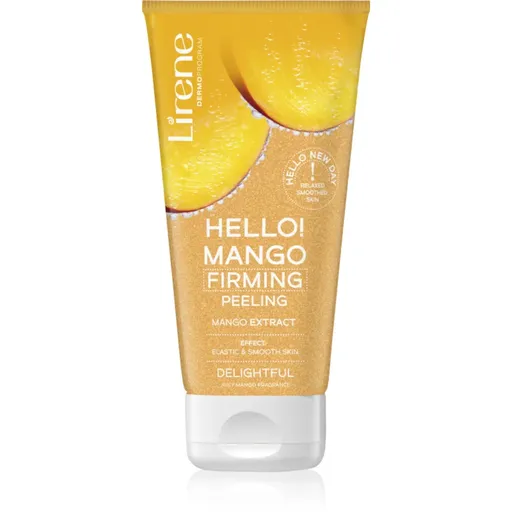 Lirene Hello! Mango gel de dus exfoliant pentru fermitate cu efect de nutritiv 175 ml