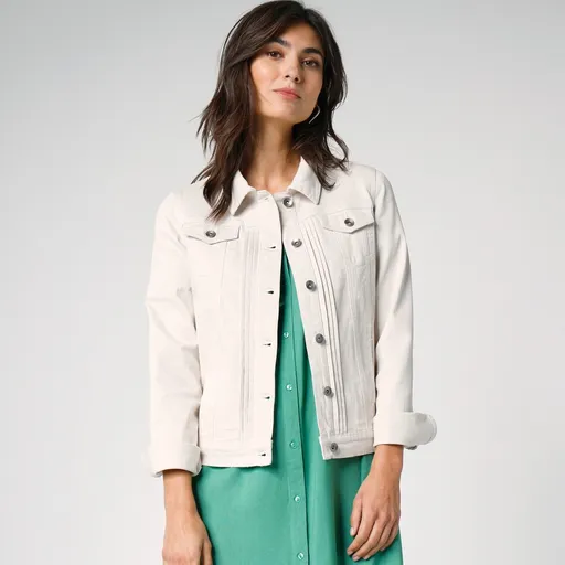 Jachetă Button-up cu patch-uri decorative