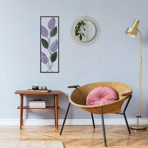 Decoratiune de perete, Leaf, Dimensiune: 90 x 32 cm, Multicolor