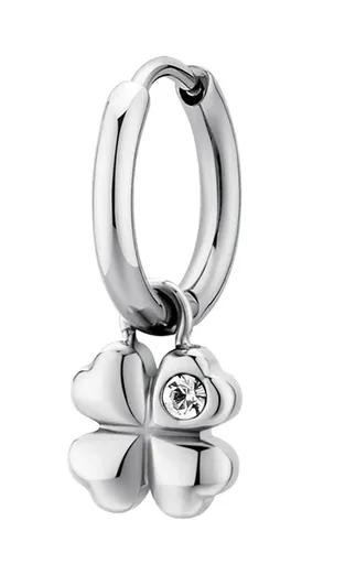 Brosway Cercel single din oțel Trifoi cu patru foi 2în1 Chakra BHKE133