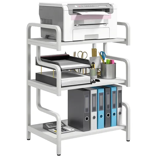 HOMCOM Rafturi de Depozitare cu 3 Niveluri, Rafturi Metalice | Aosom Romania