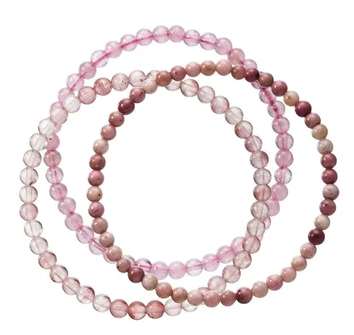 Evolution Group - Pavona Set elegant de brățări cu pietre minerale 43043.3 roz