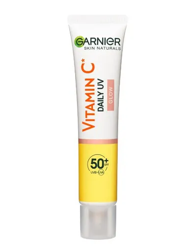 Garnier Fluid facial de protecție cu pigmenți minerali SPF 50+ Vitamina C (Daily UV Glow) 40 ml