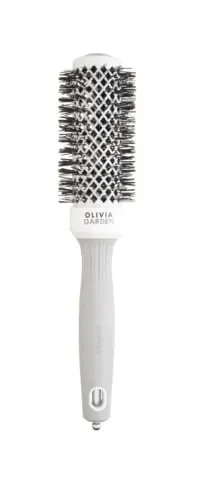 Perie de Par Profesionala Olivia Garden Expert Nano Thermic Ceramic+Ion Alb/Gri 45