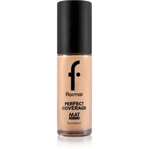flormar Perfect Coverage Mat Touch Foundation machiaj cu efect matifiant pentru piele mixta spre grasa culoare 308 Fair Ivory 30 ml