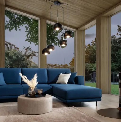 Lustra ELTAP, Canonus, 59x59x110 cm, 5xE27, 15W, otel, negru