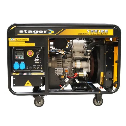 Generator Electric, 8.5kW, Monofazat, Diesel, Pornire la Cheie, Stager YDE12E