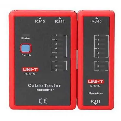 Tester pentru cablu retea si telefonic ( RJ45 / RJ11 ) UNI-T TESTER-CABLE-UT681L-UNIT