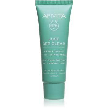 Apivita Just Bee Clear Blemish Control Moisturizer crema de fata hidratanta cu niacinamidă 40 ml