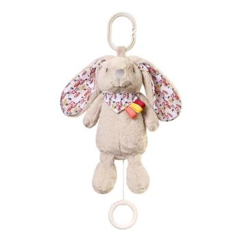 BabyOno Have Fun Musical Toy Rabbit Milly jucărie suspendabilă contrastantă cu melodie 1 buc