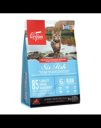 ORIJEN 6 Fish Cat 340 g Hrana uscata pisici adulte