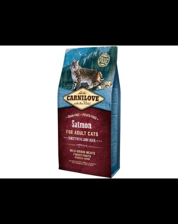 CARNILOVE Cat Grain Free Salmon Adult Sensitive&amp;Long Hair 6 kg