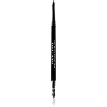 MUA Makeup Academy Brow Define creion sprâncene precise cu pensula culoare Light Brown 0,3 g