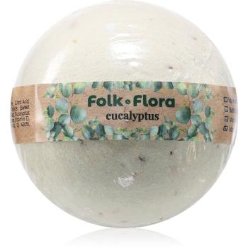 Folk & Flora Eucalyptus bombă de baie cu efect calmant 130 g