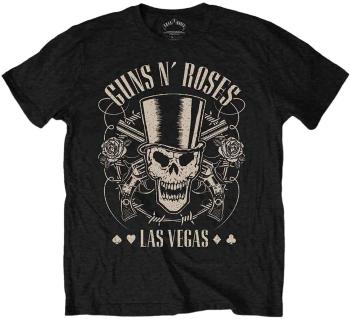 Guns N' Roses Ing Top Hat, Skull & Pistols Las Vegas Unisex Black 2XL