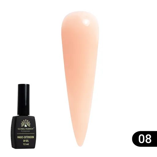 Gel Constructie Unghii Magic Extension 12 ml, Nude 08, TPO Free