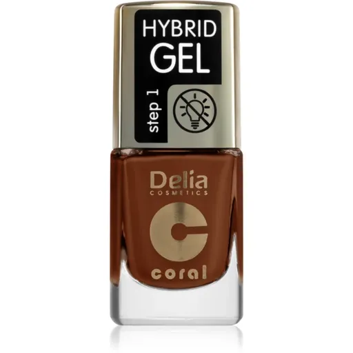 Delia Cosmetics Coral Nail Enamel Hybrid Gel lac de unghii sub forma de gel culoare 144 11 ml