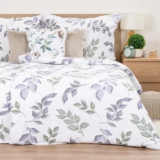 Lenjerie de pat din crep 4Home Soft Leaves, 160 x200 cm, 70 x 80 cm, 160 x 200 cm, 70 x 80 cm