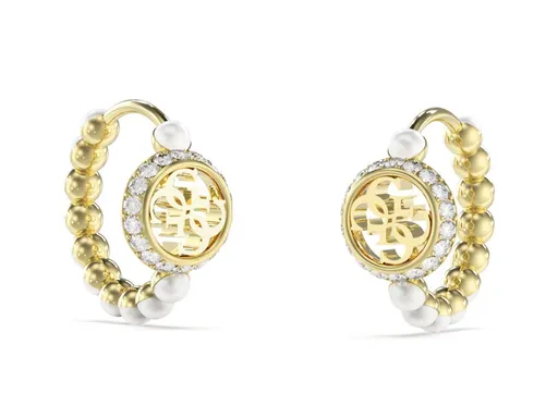 Guess Cercei rotunzi unici cu perle Tiny Pearly JUBE05518JWYGT/U