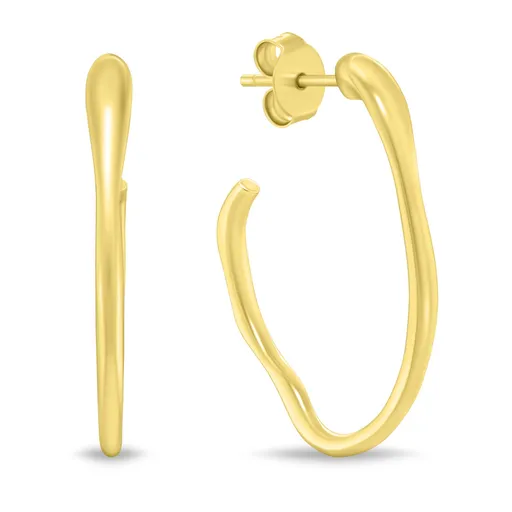 Brilio Silver Cercei ovali distinctivi din argint EA1151Y