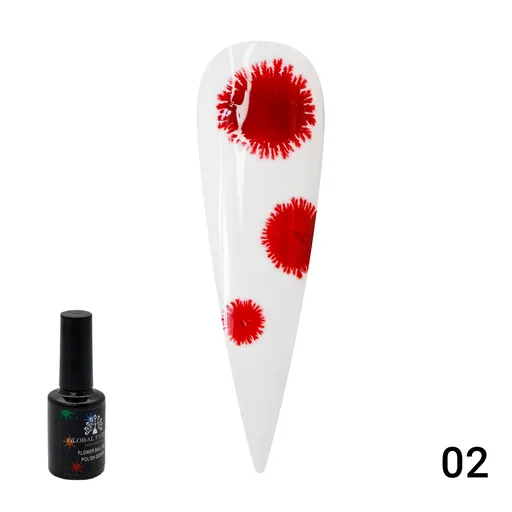 Oja Semipermanenta Flowers Ball 10 ml, 02, TPO Free