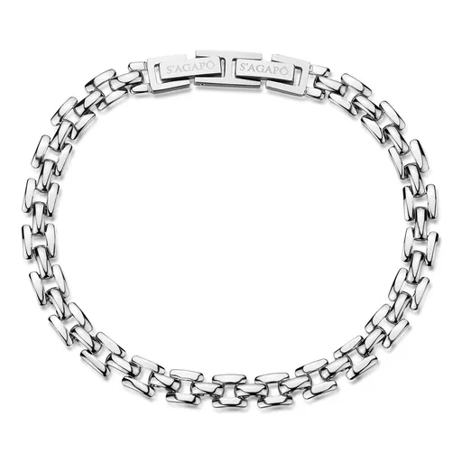 S'Agapõ Brățară stilată din oțel Ripple SRP97