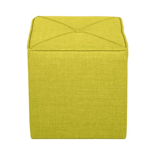 Taburet, Atelier del Sofa, 558ZEN1378, Lemn de brad, Verde Fistic