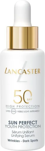 Lancaster Ser de bronzare antirid și antipigmentare Sun Perfect SPF 50 (Unifying Serum) 30 ml