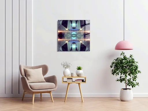 Tablou decorativ, 1210, Dimensiune: 60 x 60 cm, Multicolor