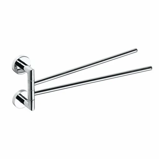 SAPHO XR403 X-Round suport dublu pentru prosoape,rotativ 45 cm, argintiu