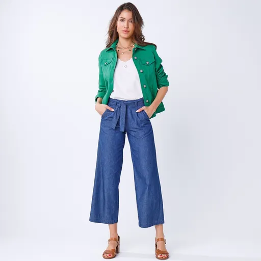 Jachetă din denim cu aspect spălat