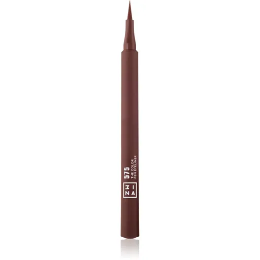 3INA The Color Pen Eyeliner tuș de ochi tip cariocă culoare 575 - Brown 1 ml