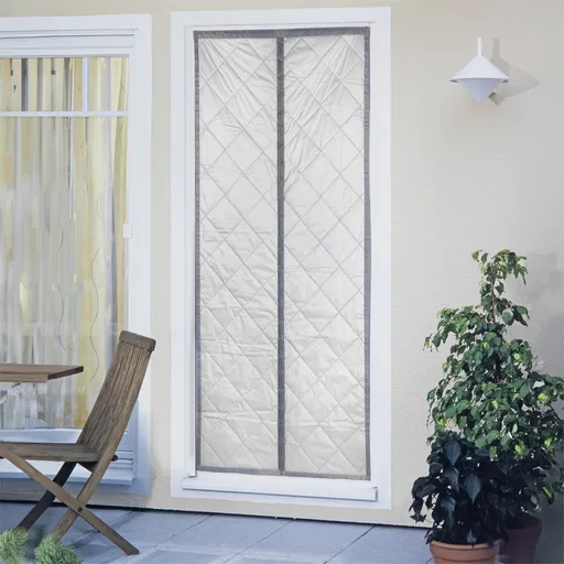 Draperie termoizolanta Heat, Maximex, 80x200 cm, poliester, gri/argintiu