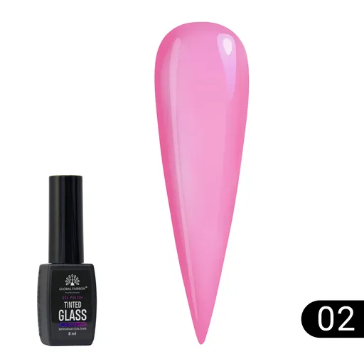 Oja semipermanenta cu efect de vitraliu Global Fashion 8ml, Tinted Glass 02